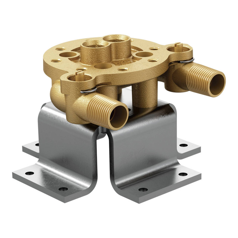 TS50110 Moen Arris Double Riser Tub Filler Concrete Mounting System